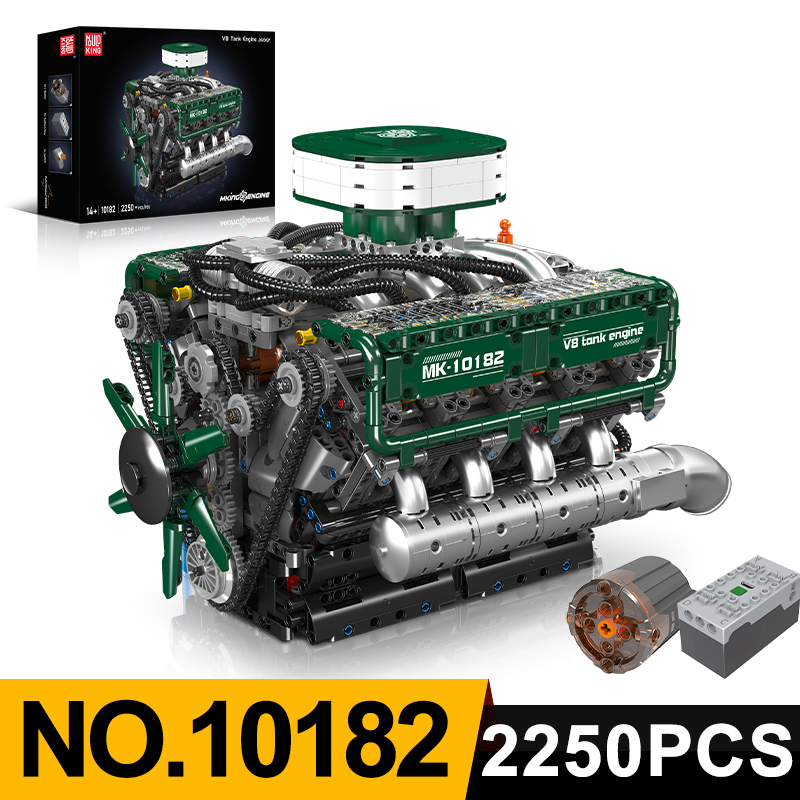 Model Kit Engine V8 - Mold King 10182 V8 Tank Motor