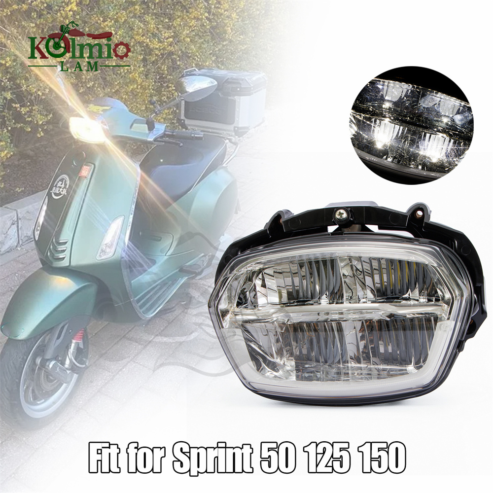 Model Kit Vespa - Led Motorfiets Koplamp Fit Voor Vespa