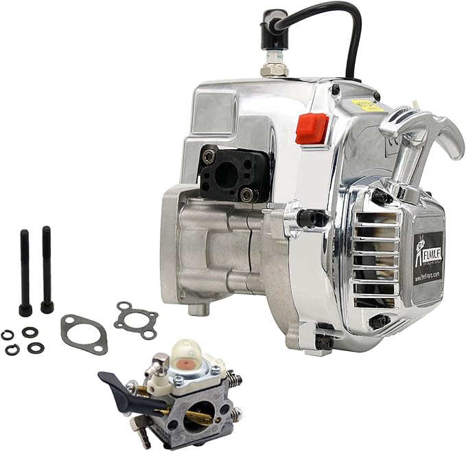 Model Kit Engine - FLMLF 29CC 4-bouts motor chroom geplateerde