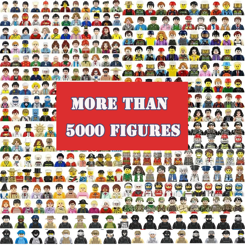 Lego Set Creator - Kinderspeelgoed 200 Willekeuriger Mini-actiefiguren Bouwstenen Stadspersonages