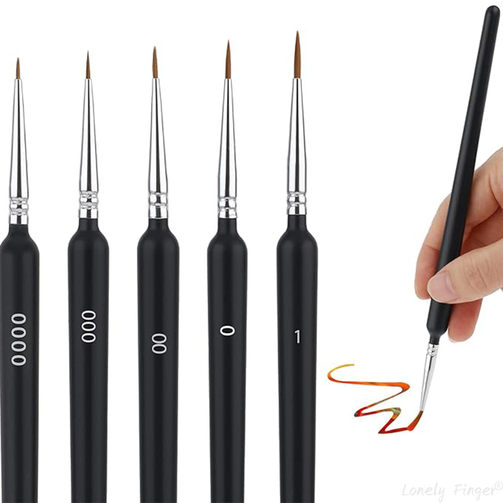 Model Kit Paint Set - 5/11-delige penselenset, kunstenaarspenselen voor fijne details