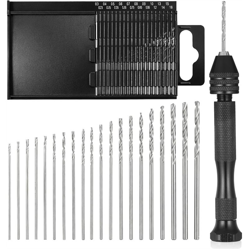 Pin Vice Micro - A59Z-21PCS Metrische Mini Micro Boorbits Set