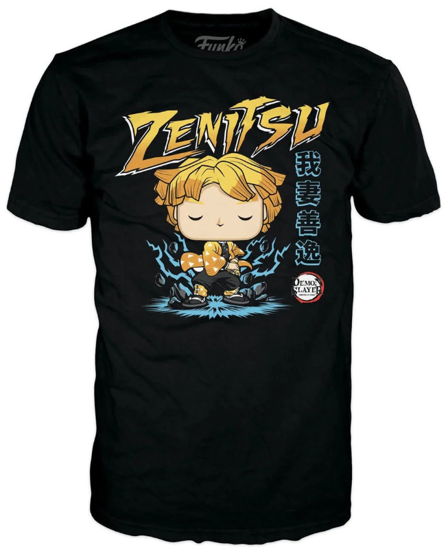 Model Kit Zza - Zenitsu Demonenmoordenaar Funko Pop! T-Shirt (Xs,