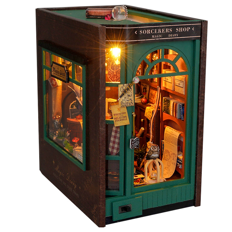 Model Kit Japan Shop - DIY Boek Hoekje Insert Plank Kits