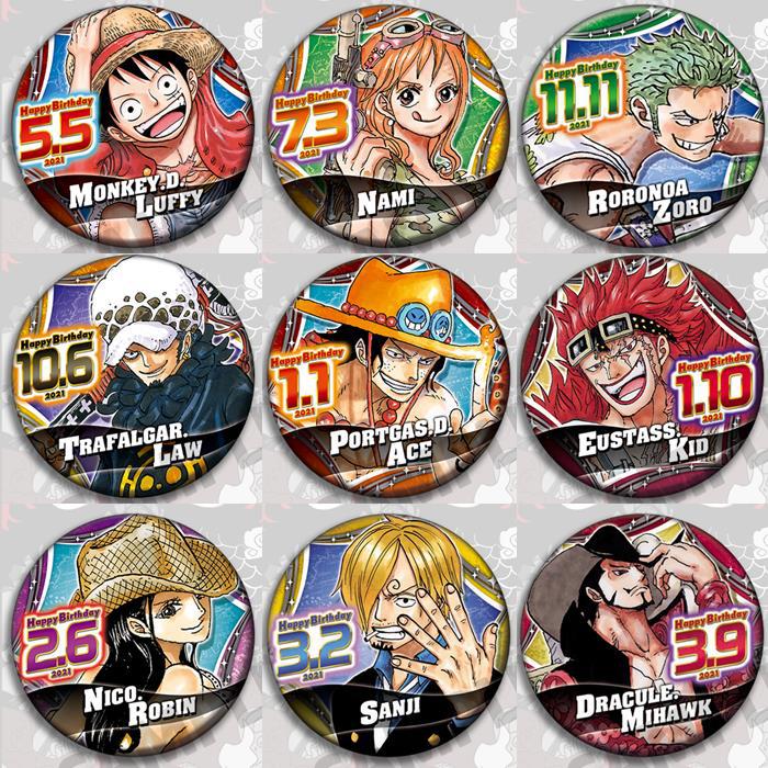 Model Kit Anime - Een Stuk Anime Badge Pin Set