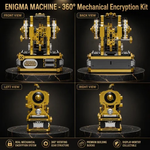 Enigma Machine Bouwstenen Set  - Model Kit Chemistry recensie en prijs
