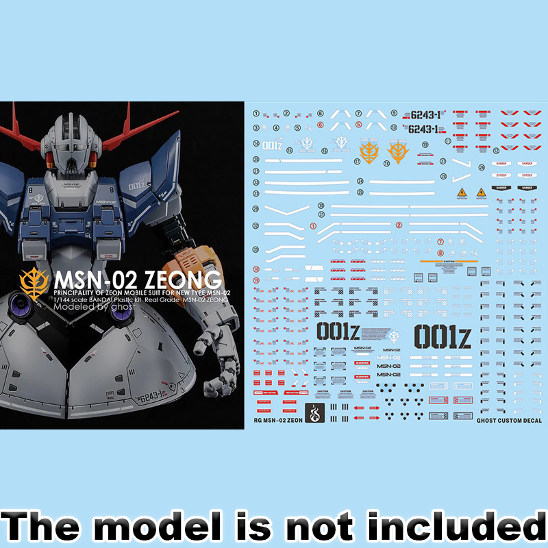 Model Decals voor RG 1/144 MSN - Model Kit Rg recensie en prijs