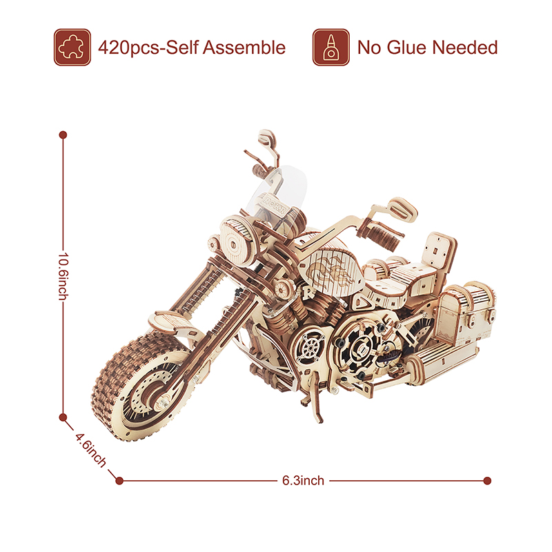 Robotime Motorfiets Puzzle 3D  - Model Kit Motor Nuclear recensie en prijs
