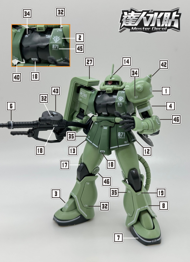 Master Decal H028 Fluoresceren - Model Kit Gundam Hg recensie en prijs