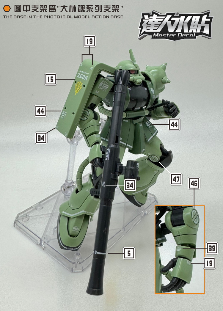 Master Decal H028 Fluoresceren - Model Kit Gundam Hg recensie en prijs